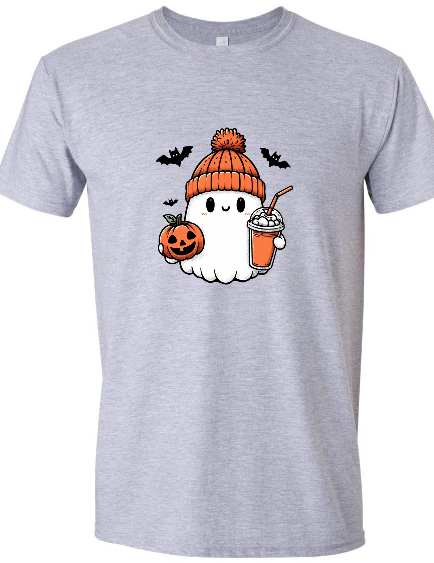 Ghost with Pumpkin and Latte - Adult