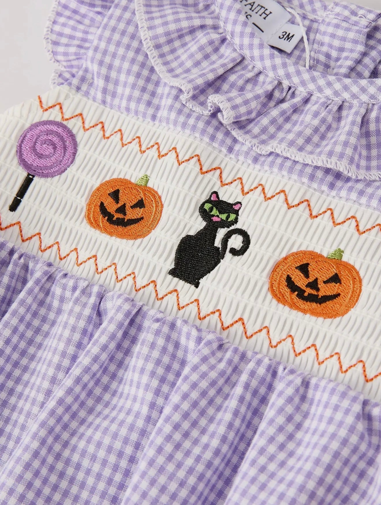 Halloween Bow Infant Romper