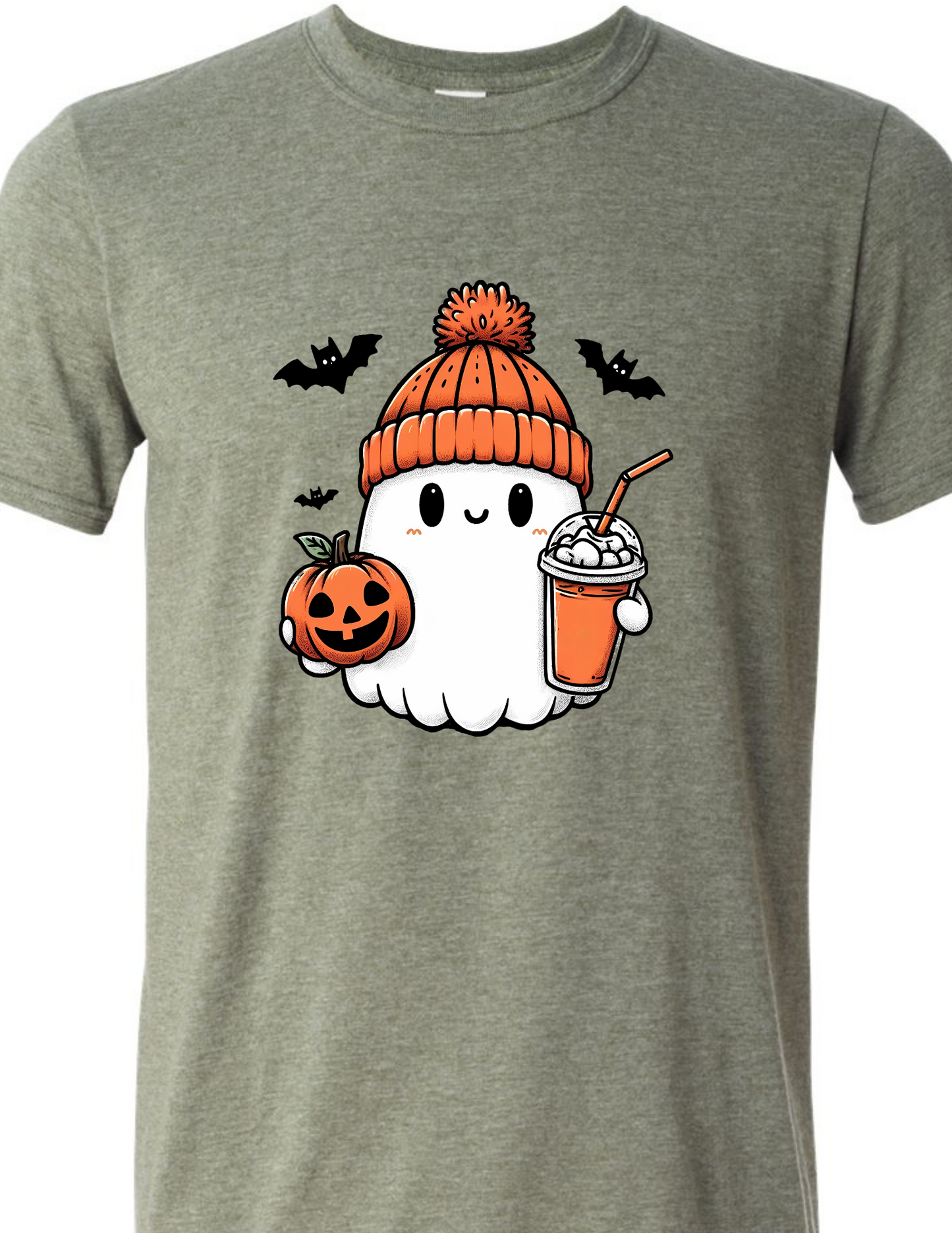 Ghost with Pumpkin and Latte - Adult