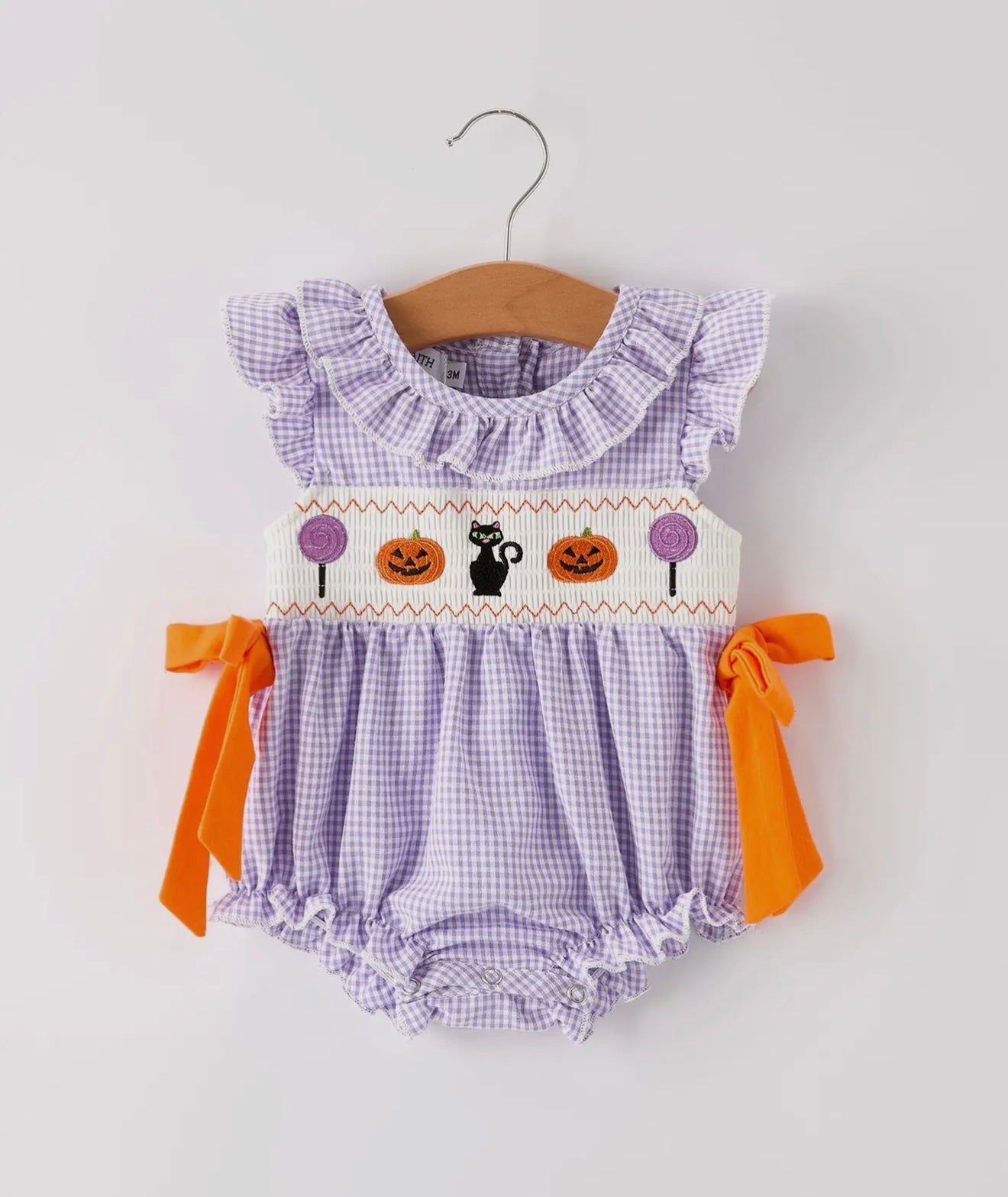 Halloween Bow Infant Romper