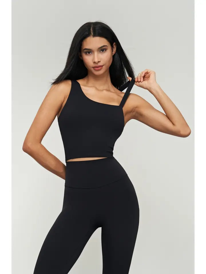 Black Slit Mini Skirt