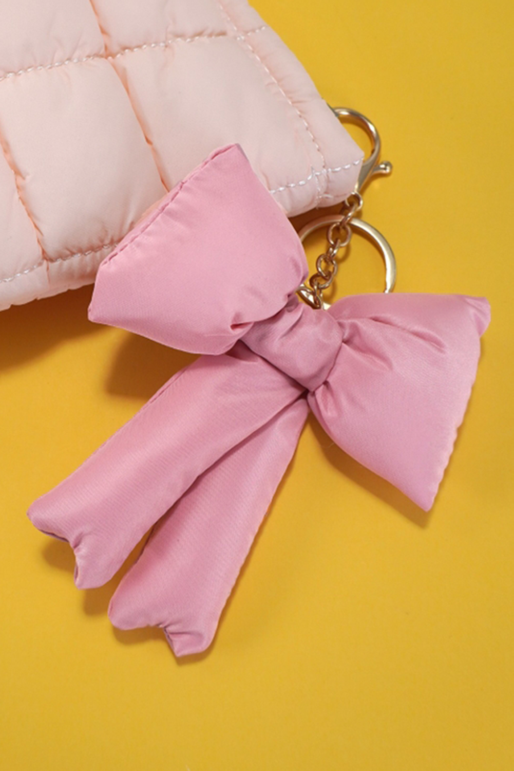 Pink Bow Keychain
