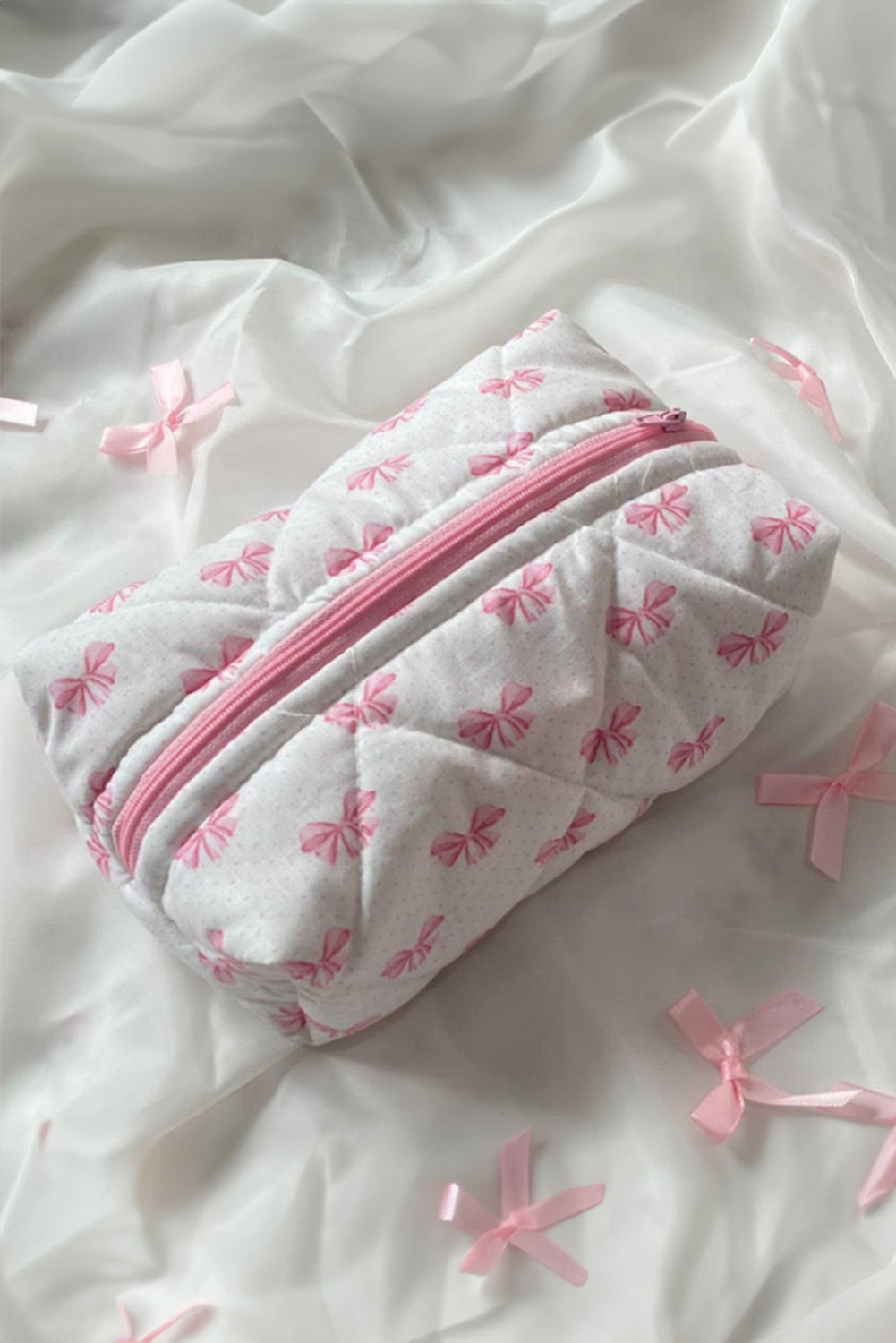 Pink Bow Make-Up Bag