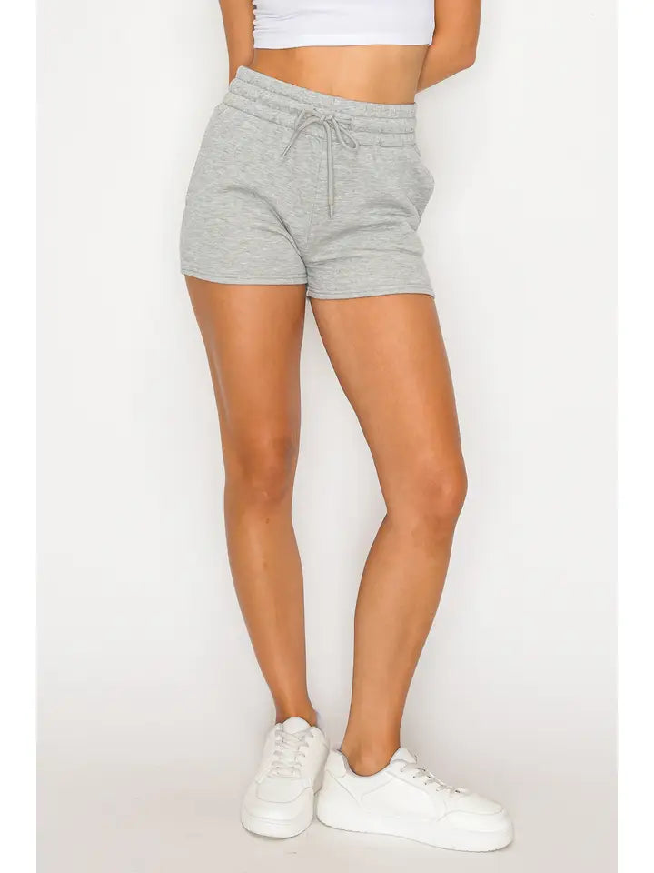 Gray Casual Shorts w/ Pockets