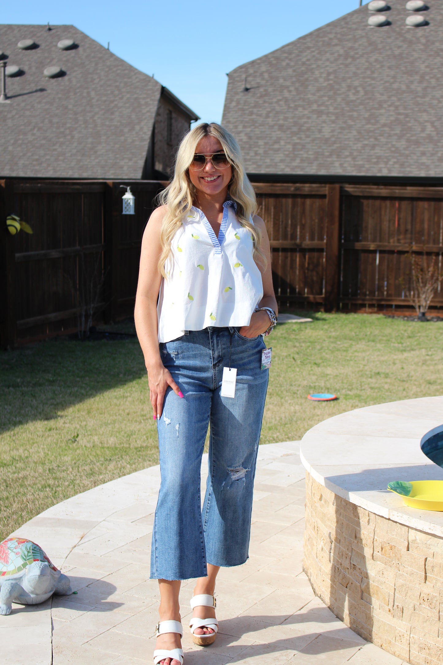 Judy Blue Cropped Wide Leg