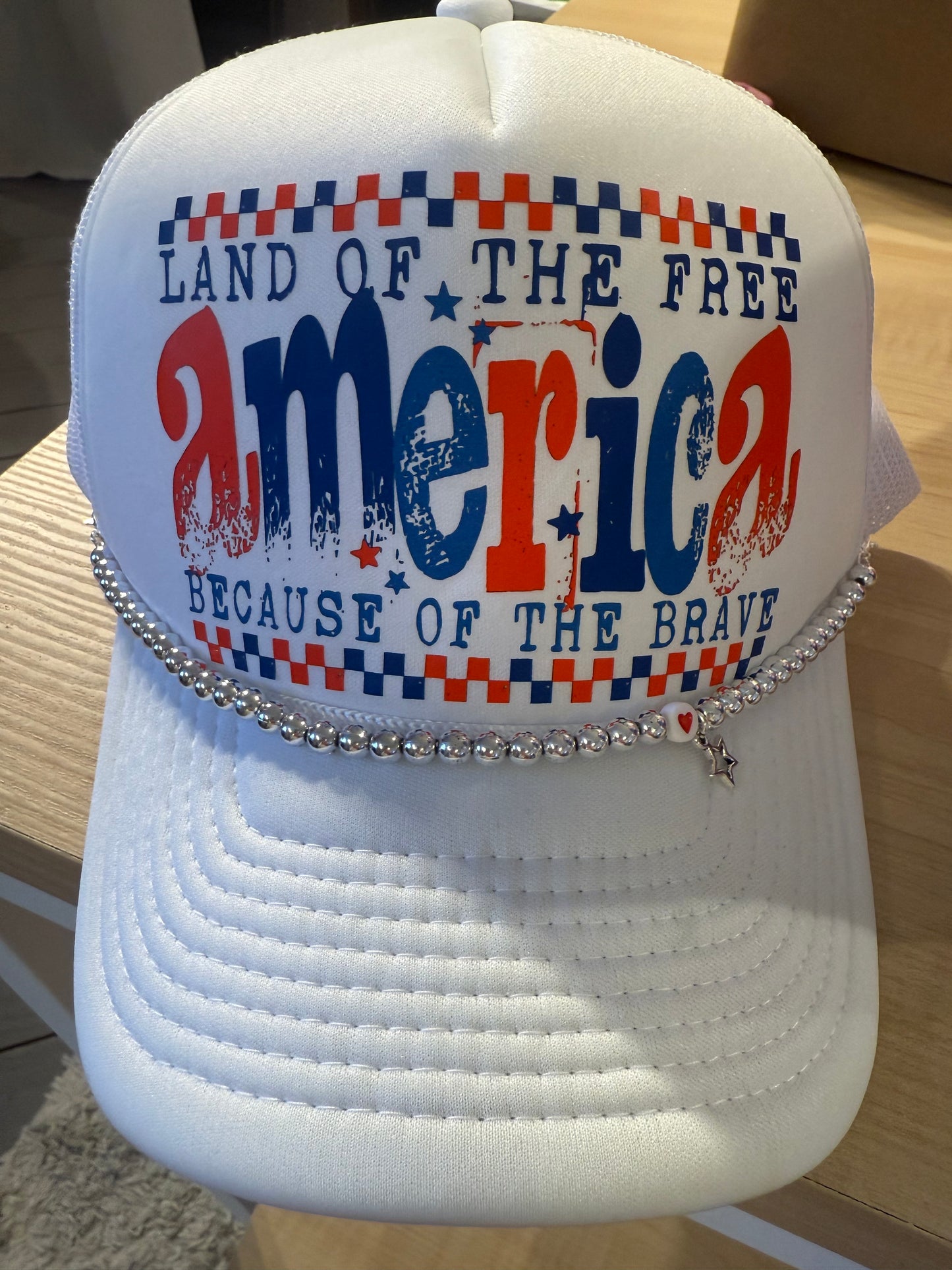 America Home Of The Brave Trucker Hat