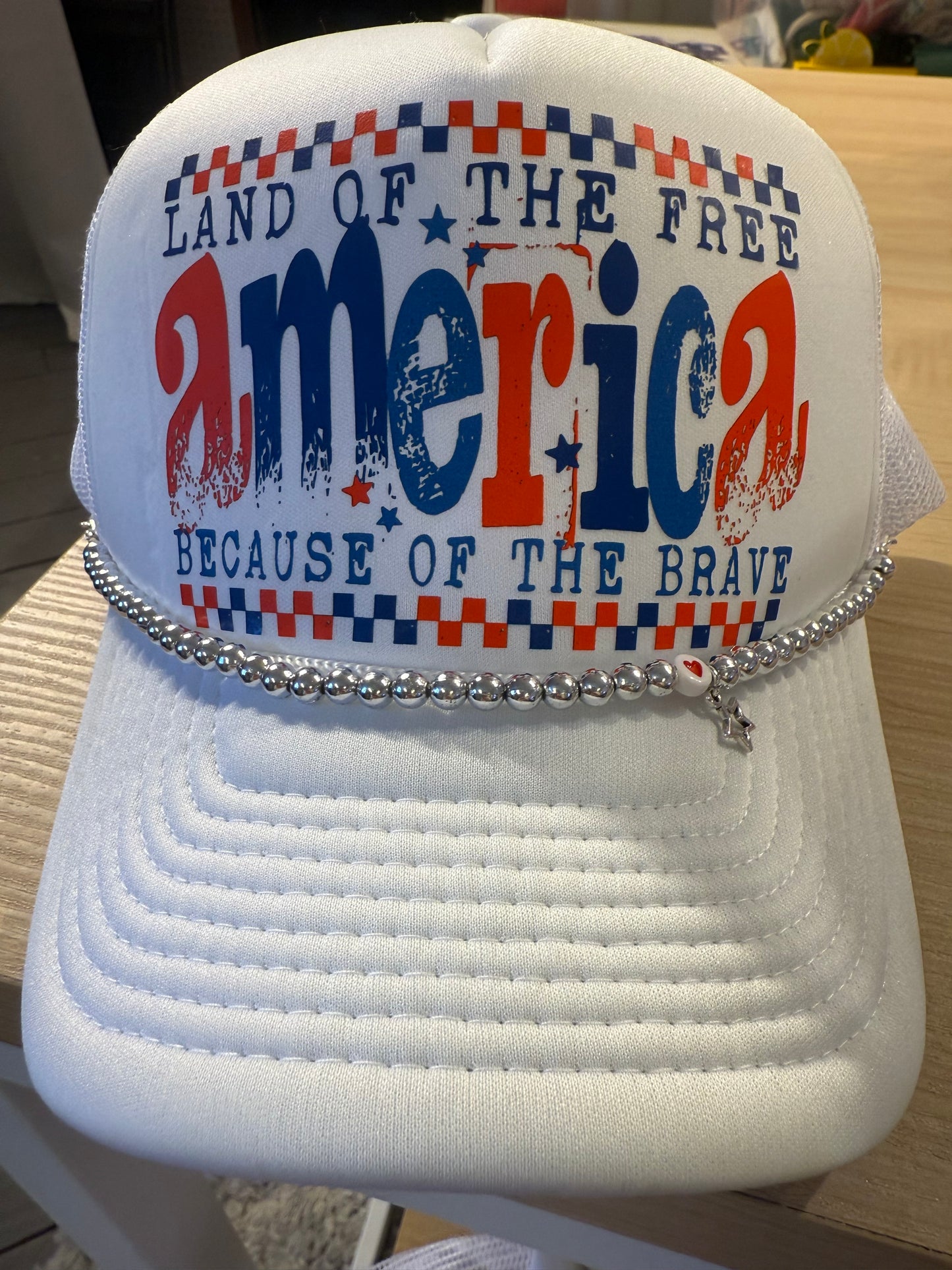 America Home Of The Brave Trucker Hat