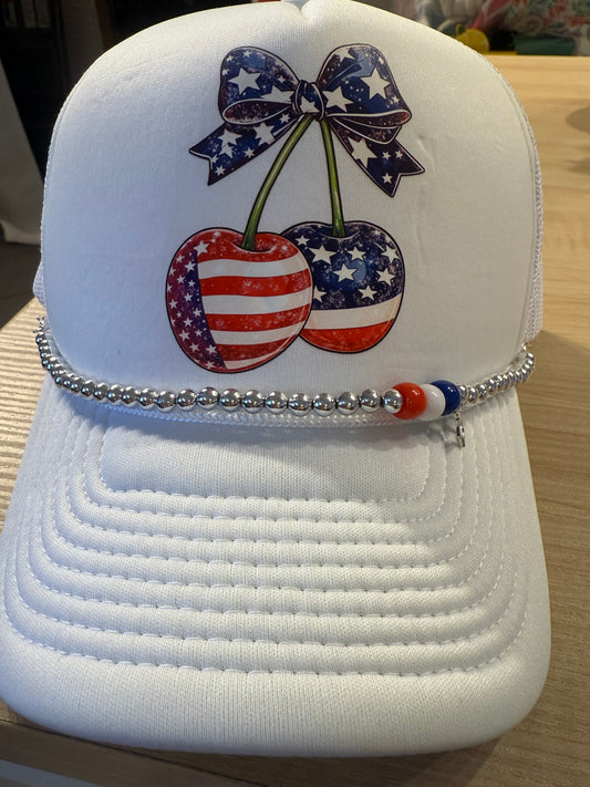 Patriotic Cherries Trucker Hat