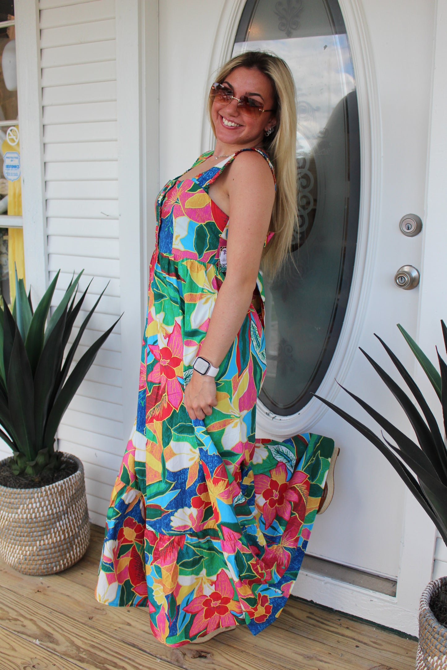 Floral Tiered Maxi Dress