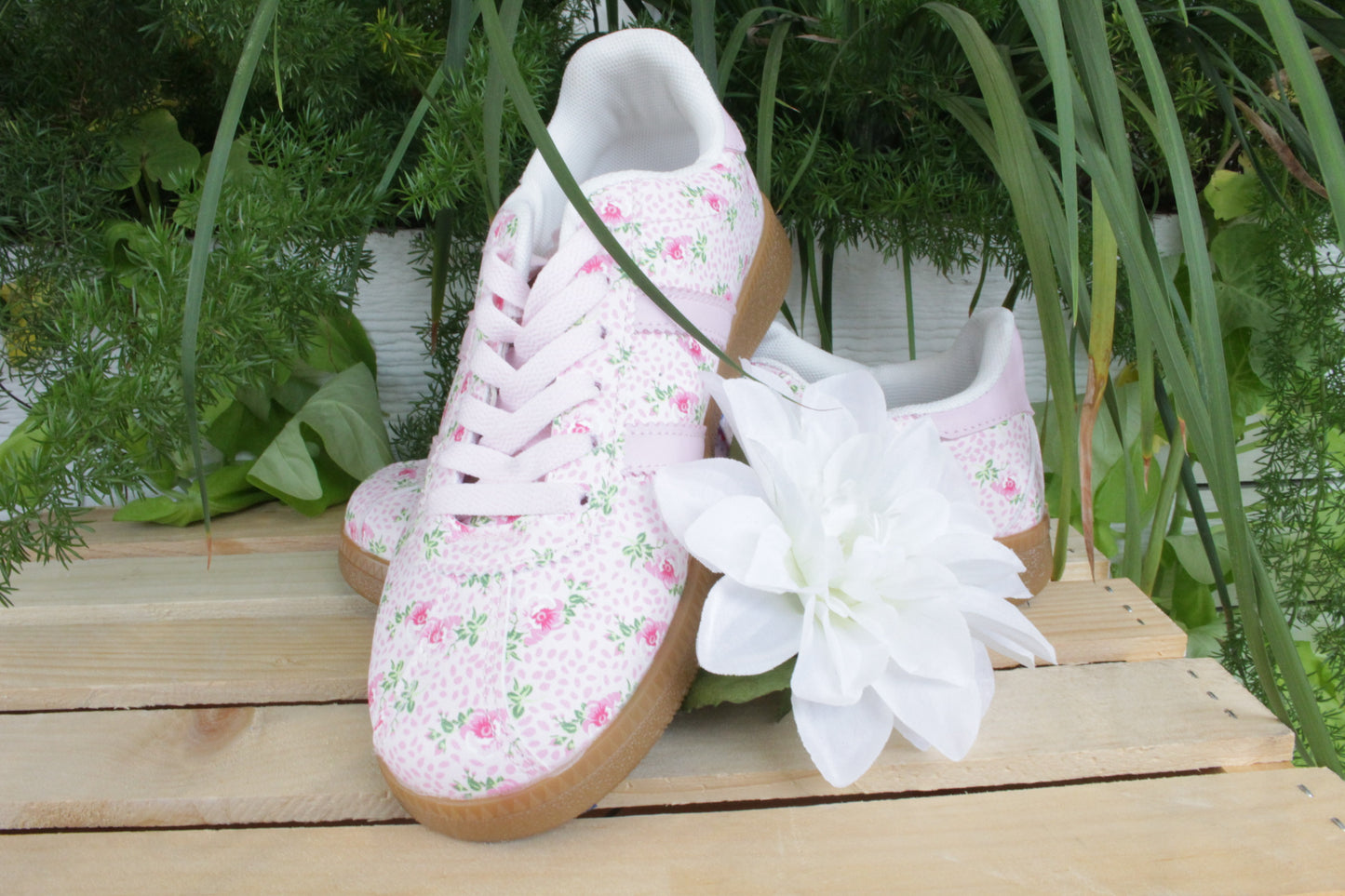 Pink Floral Shoes