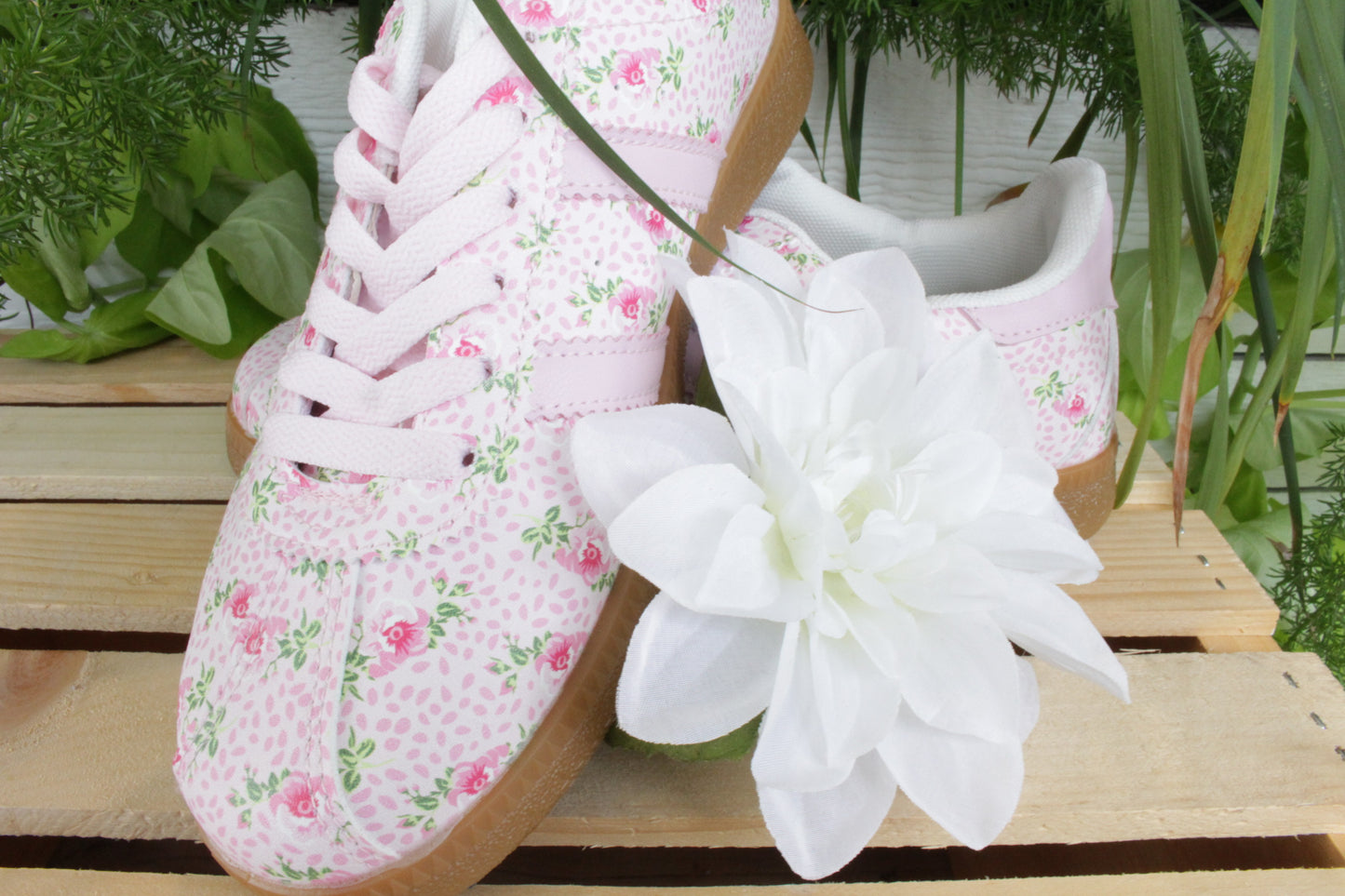Pink Floral Shoes