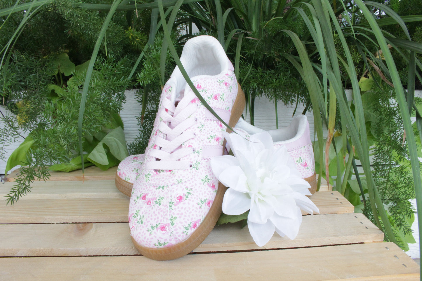 Pink Floral Shoes