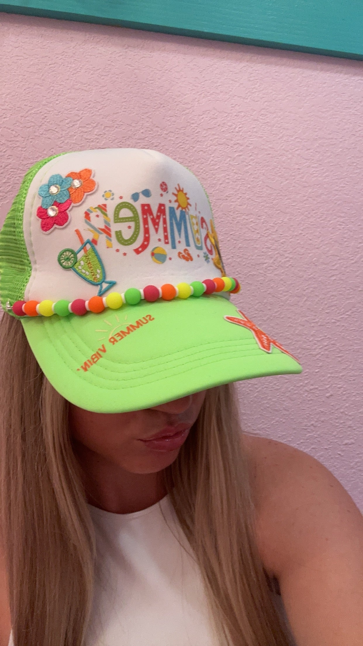 Totaleigh Twisted Trucker Hats - Summer Vibin'