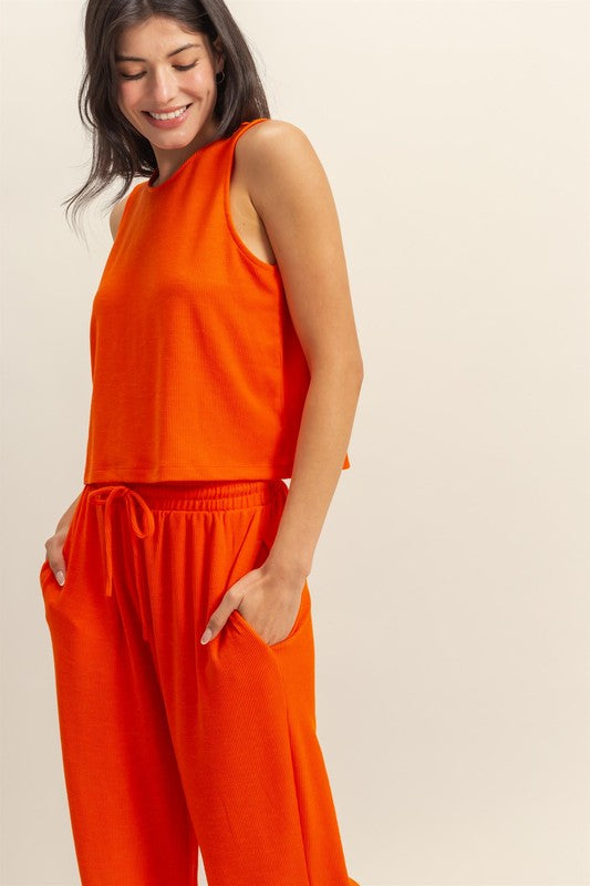 Tomato Tank and Pant Set