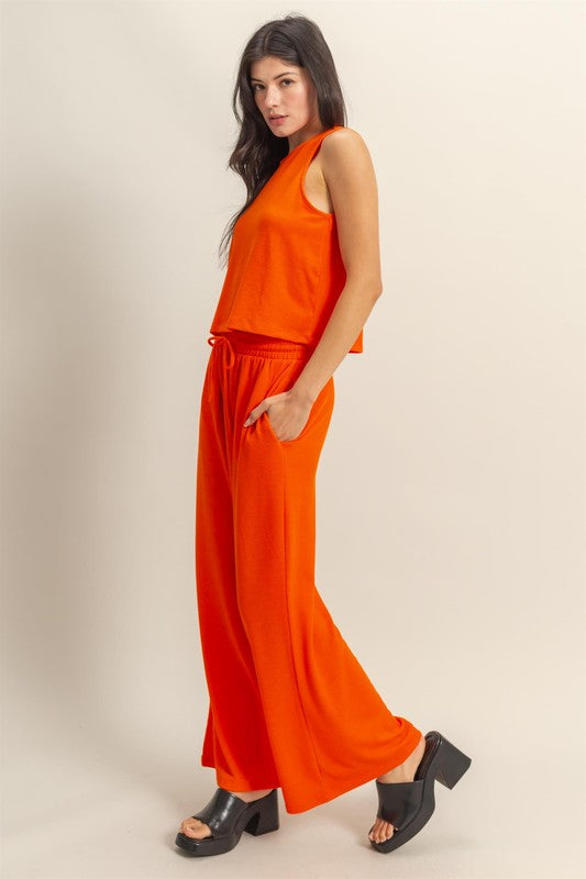 Tomato Tank and Pant Set