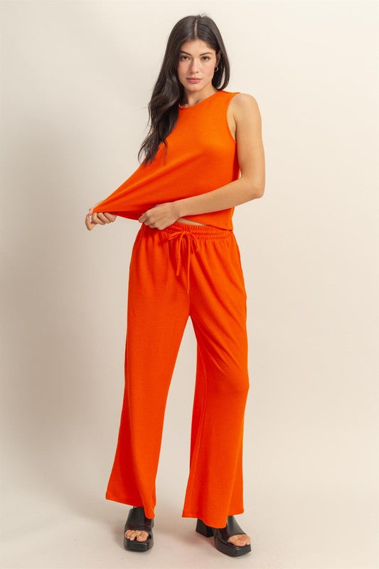 Tomato Tank and Pant Set
