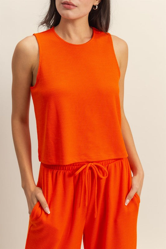 Tomato Tank and Pant Set