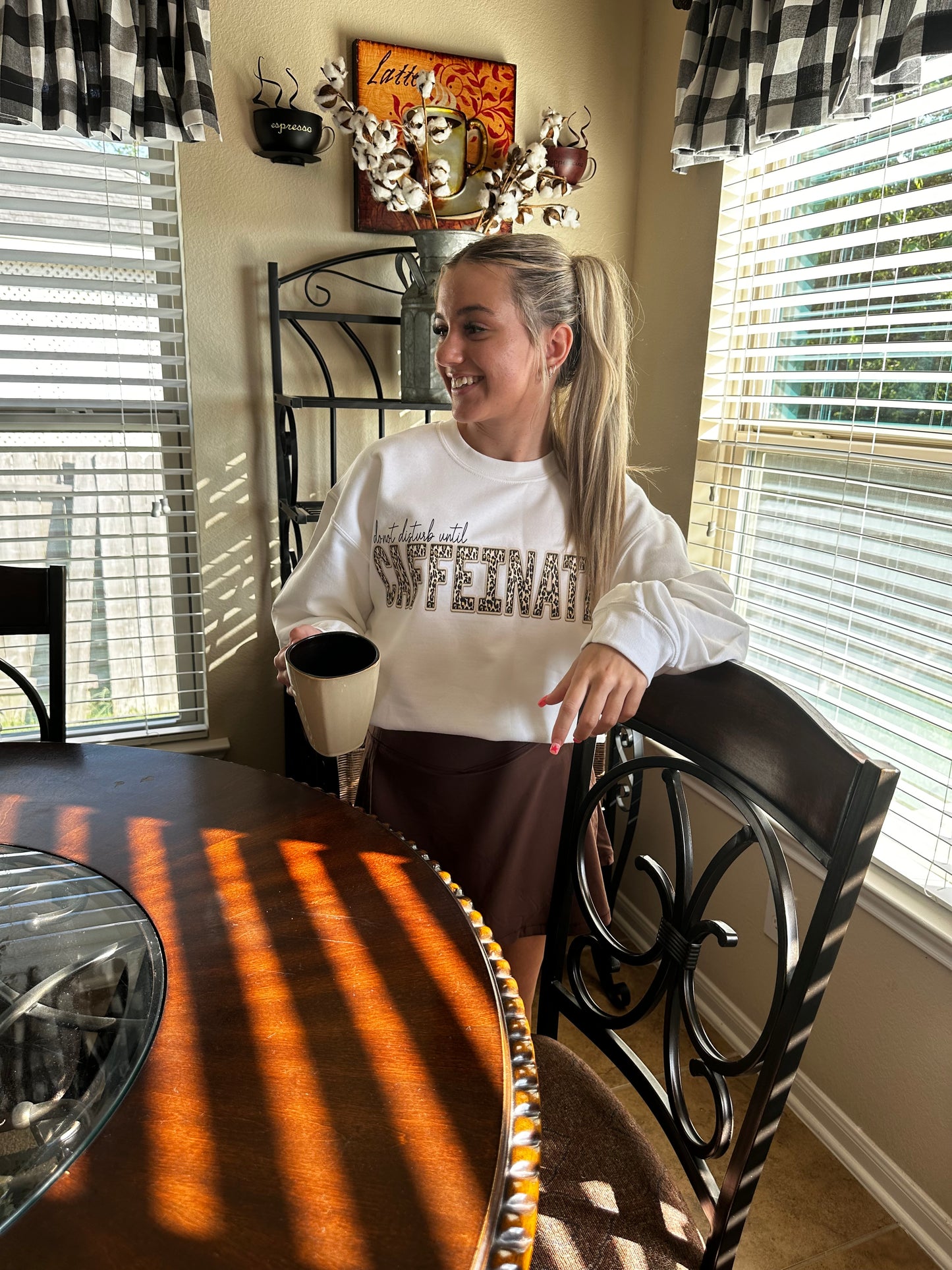 Do Not Disturb Until Caffeinated  Sweatshirt