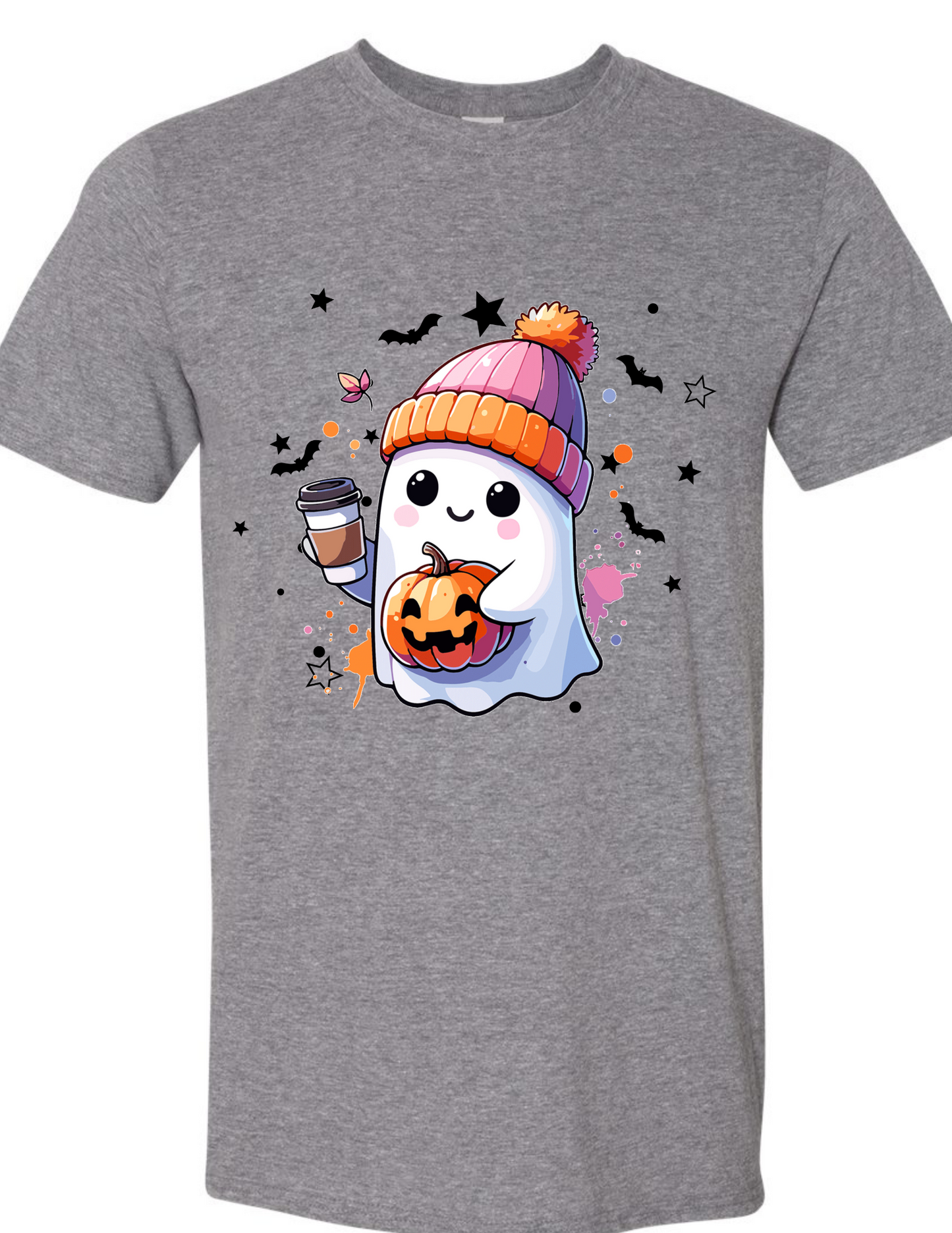 Ghost With Colorful Beanie - Kids