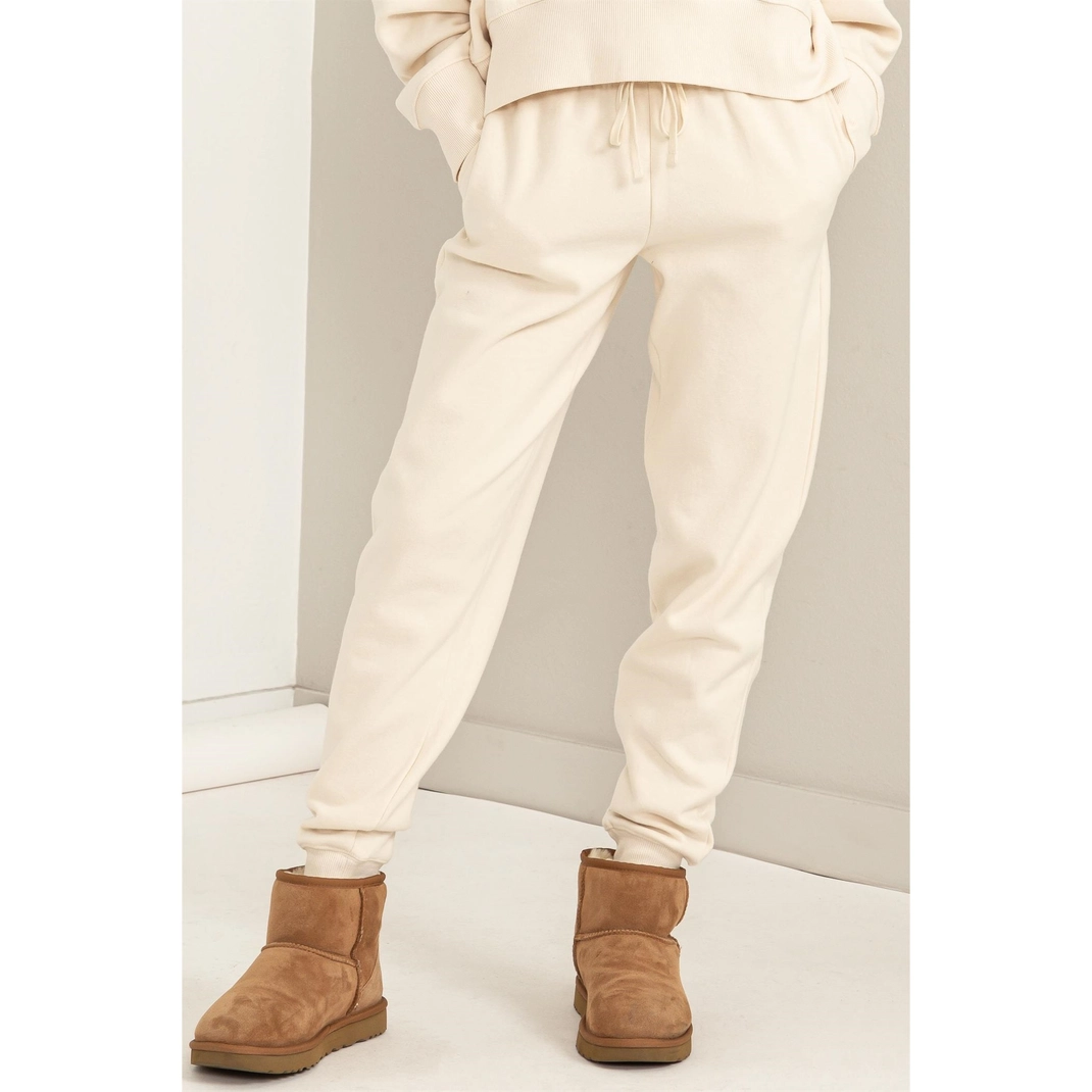 Cream Leisure Moment Joggers