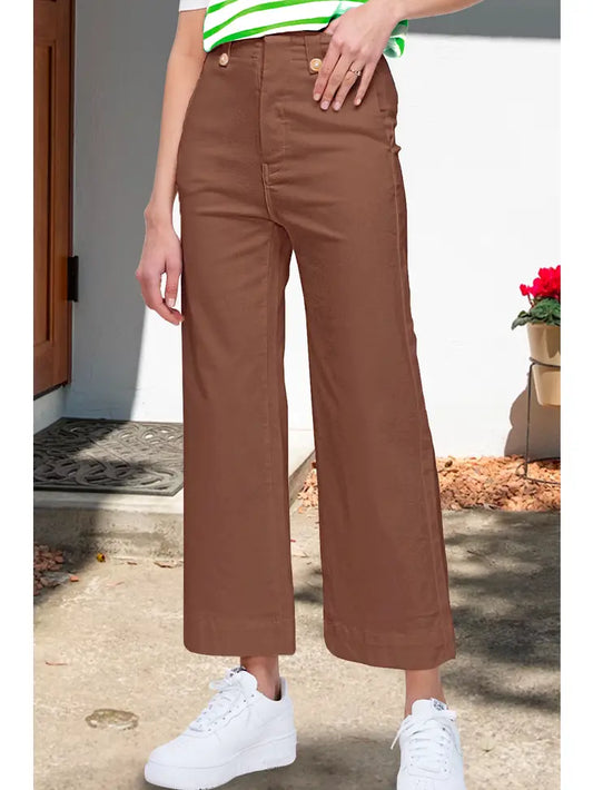 Brown Soft Washed Pants