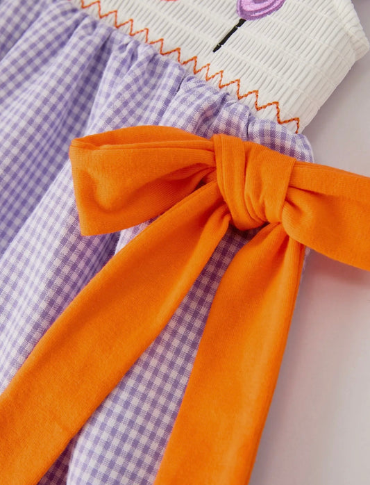 Halloween Bow Toddler Dress