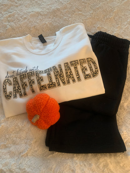 Do Not Disturb Until Caffeinated  Sweatshirt