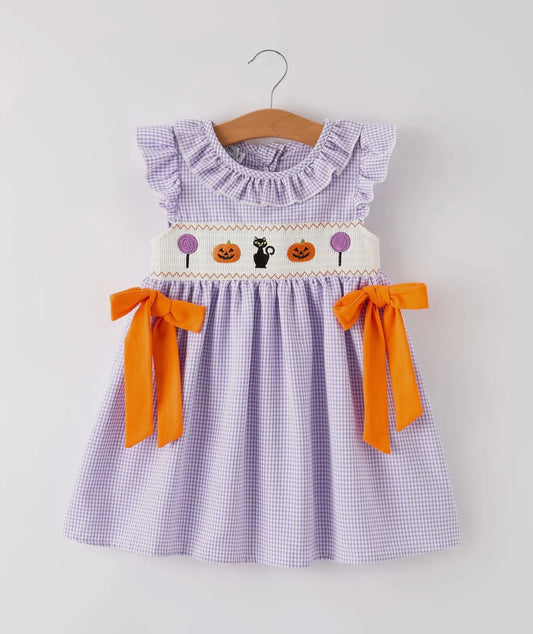 Halloween Bow Toddler Dress
