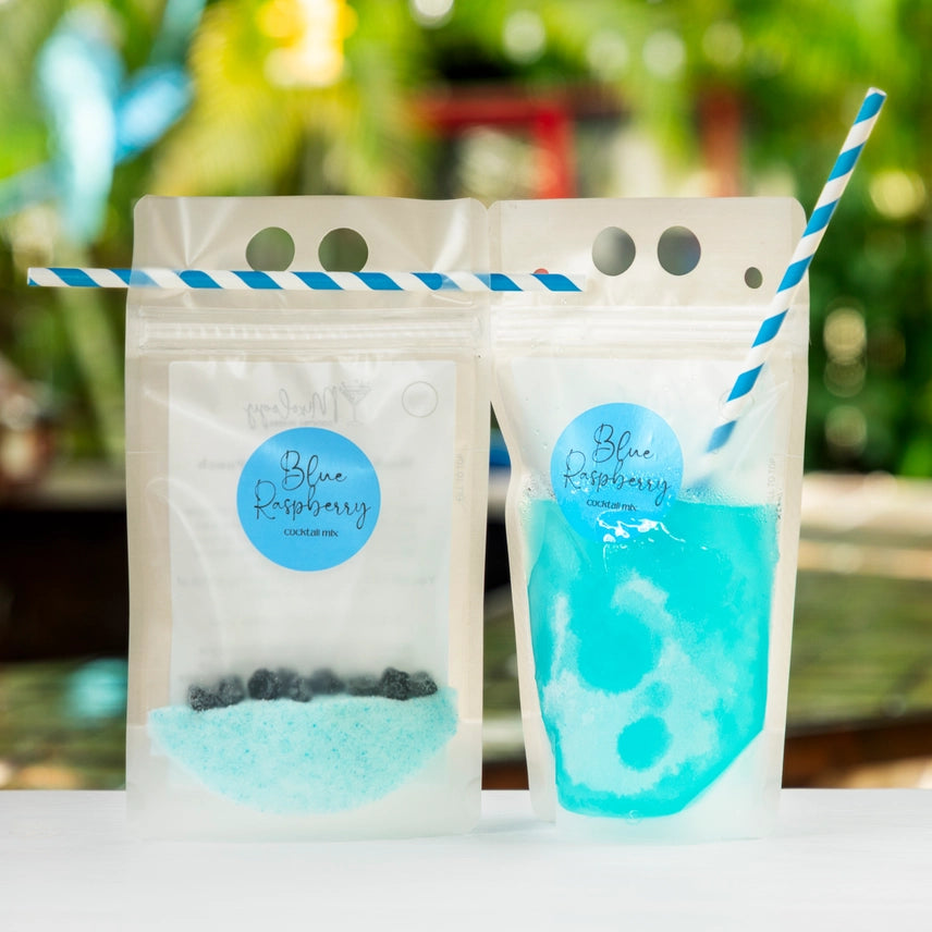 Blue Raspberry Slush Cocktail Pouches