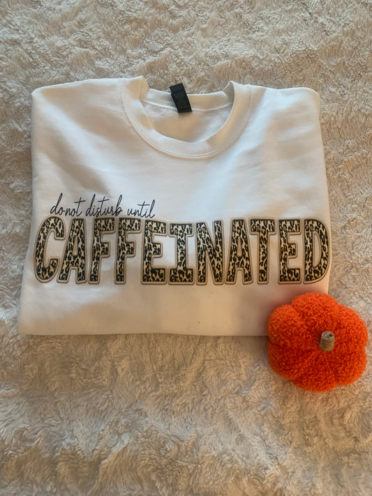 Do Not Disturb Until Caffeinated  Sweatshirt