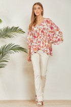 Floral Print Woven Blouse