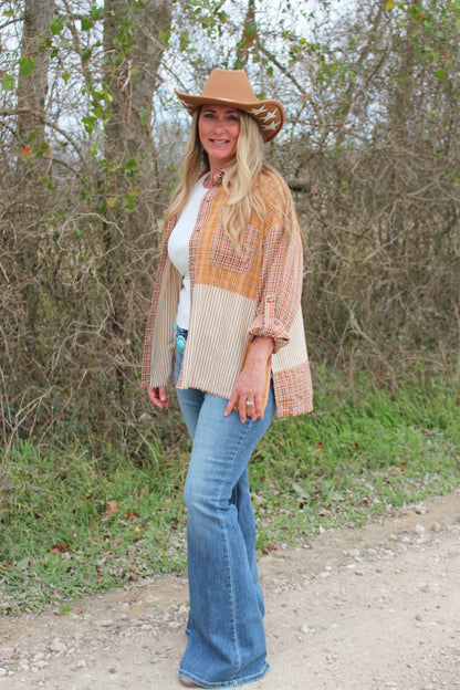 Salty Cowgirl Button Down Shirt