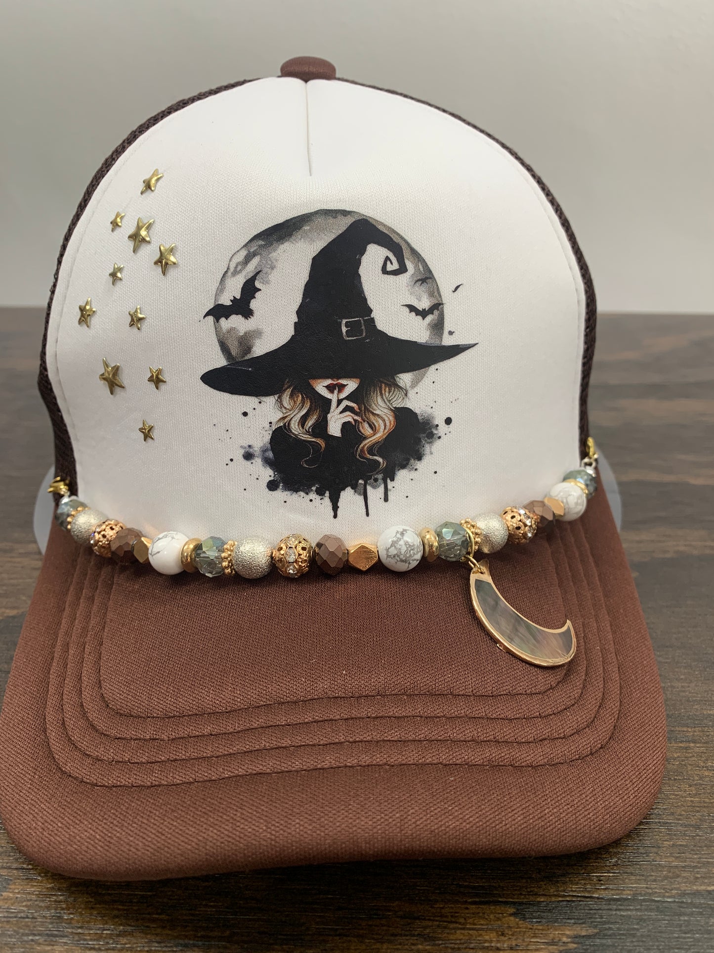 Totaleigh Twisted Trucker Hats - Moon and Stars