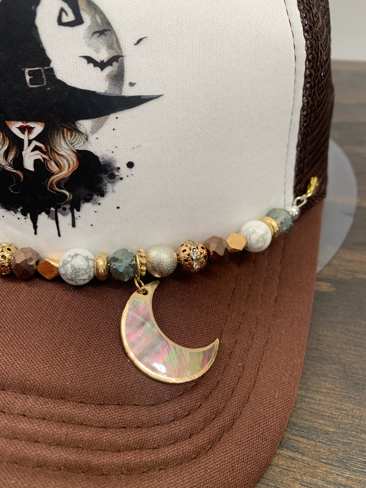 Totaleigh Twisted Trucker Hats - Moon and Stars