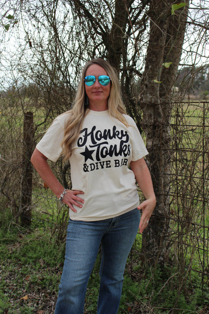 "Honkey Tonks and Dive Bars" T-Shirt