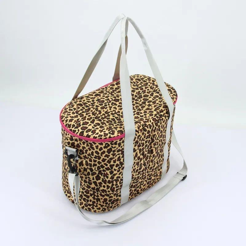 Leopard and Hot Pink Insulated Coolers