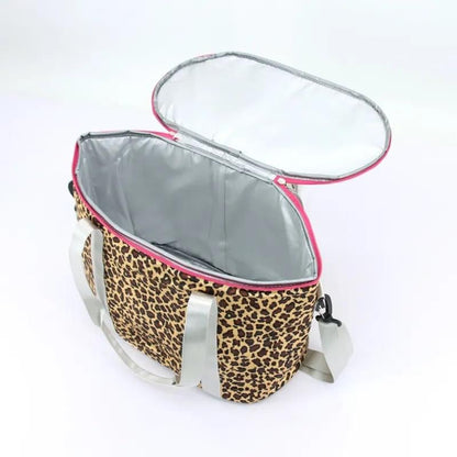 Leopard and Hot Pink Insulated Coolers