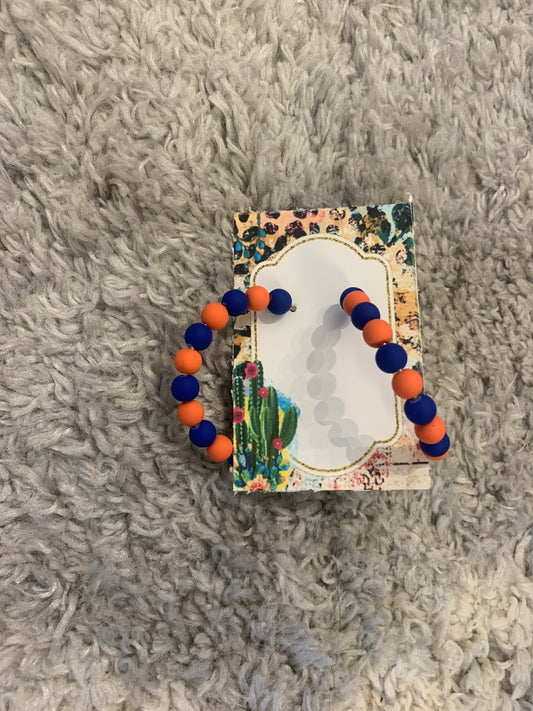 Blue and Orange Hoops