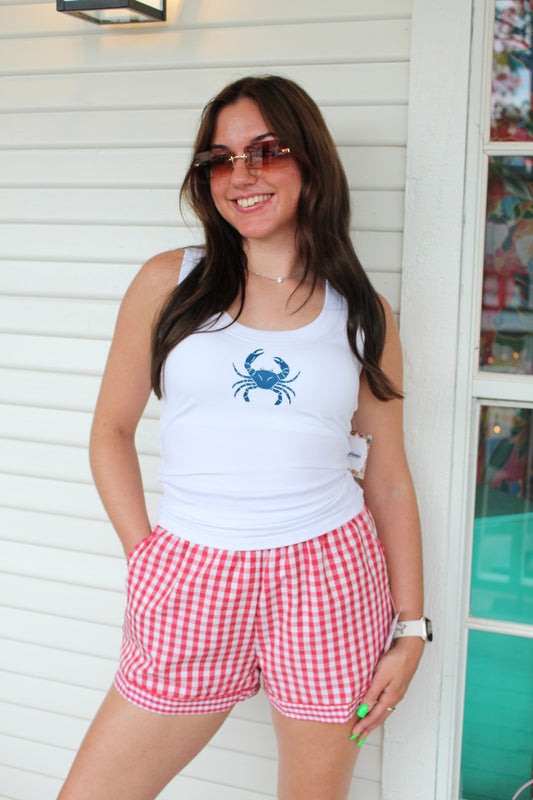 Red Gingham Shorts