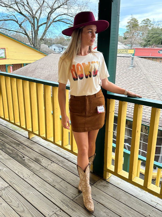 Amber Corduroy Mini Skirt