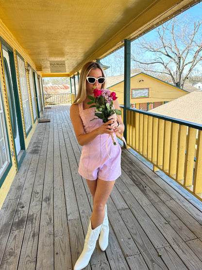 Lilac Romper w/ Back Tie