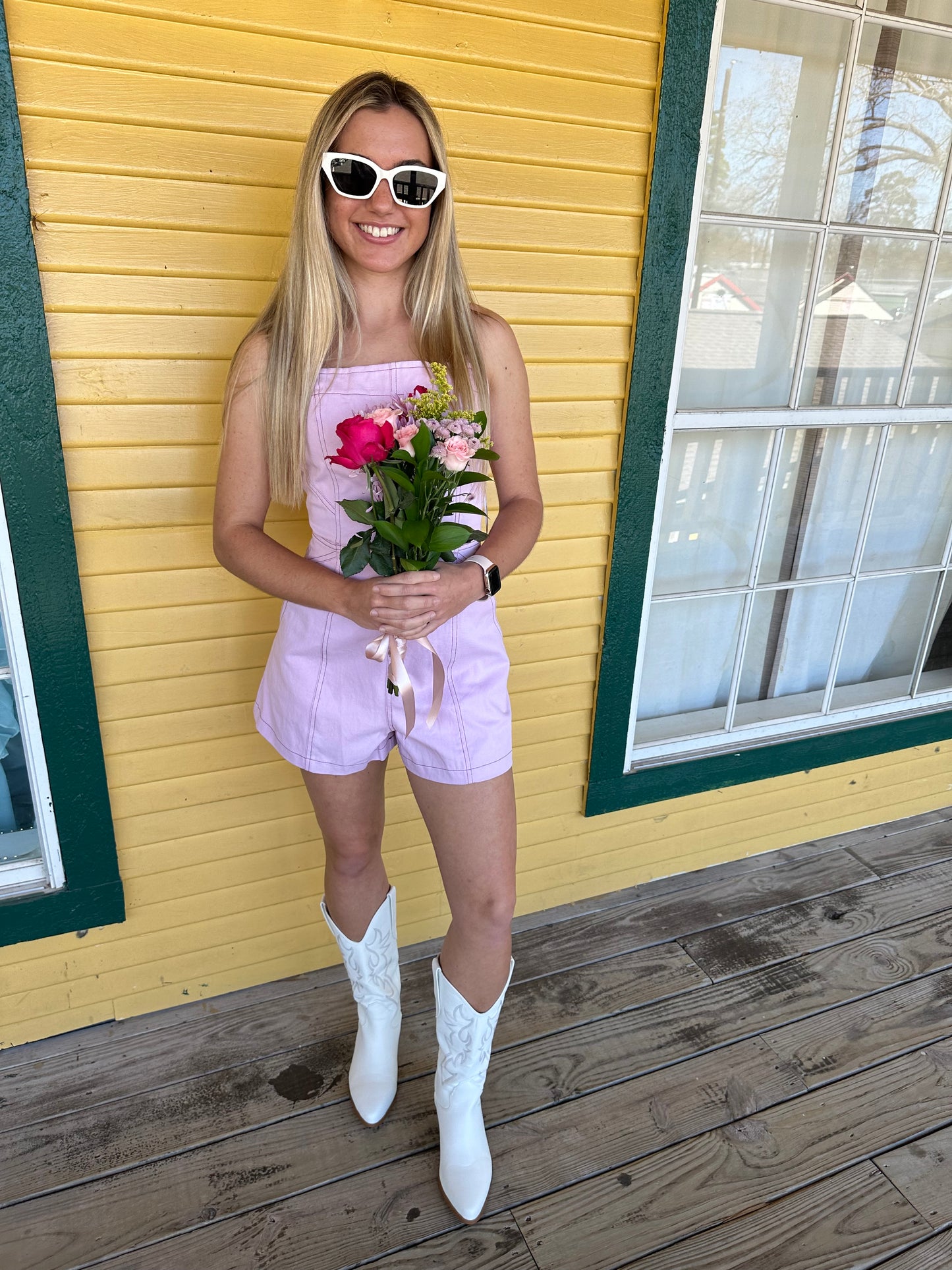 Lilac Romper w/ Back Tie