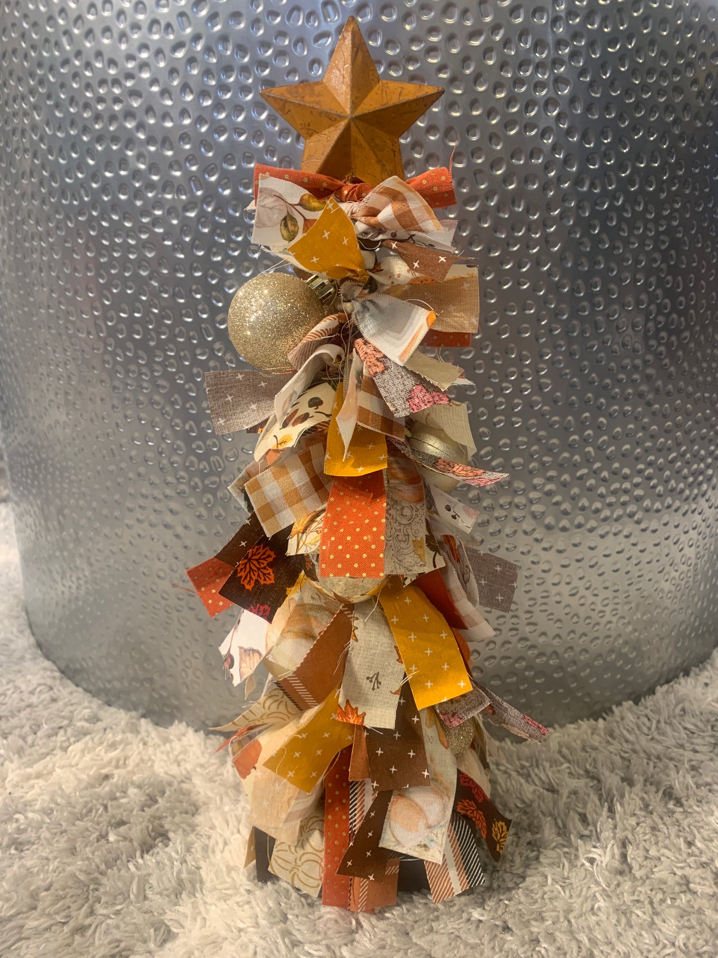 Fall Rag Tree Decoration