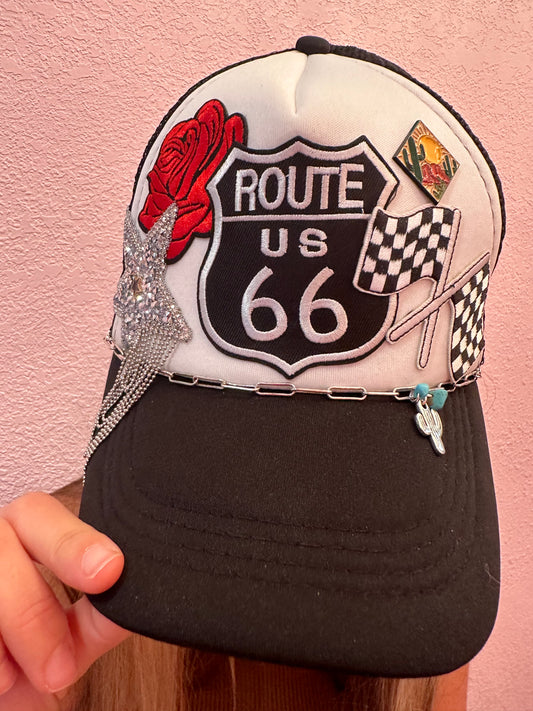 Totaleigh Twisted Trucker Hats - Route 66