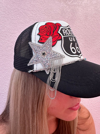 Totaleigh Twisted Trucker Hats - Route 66