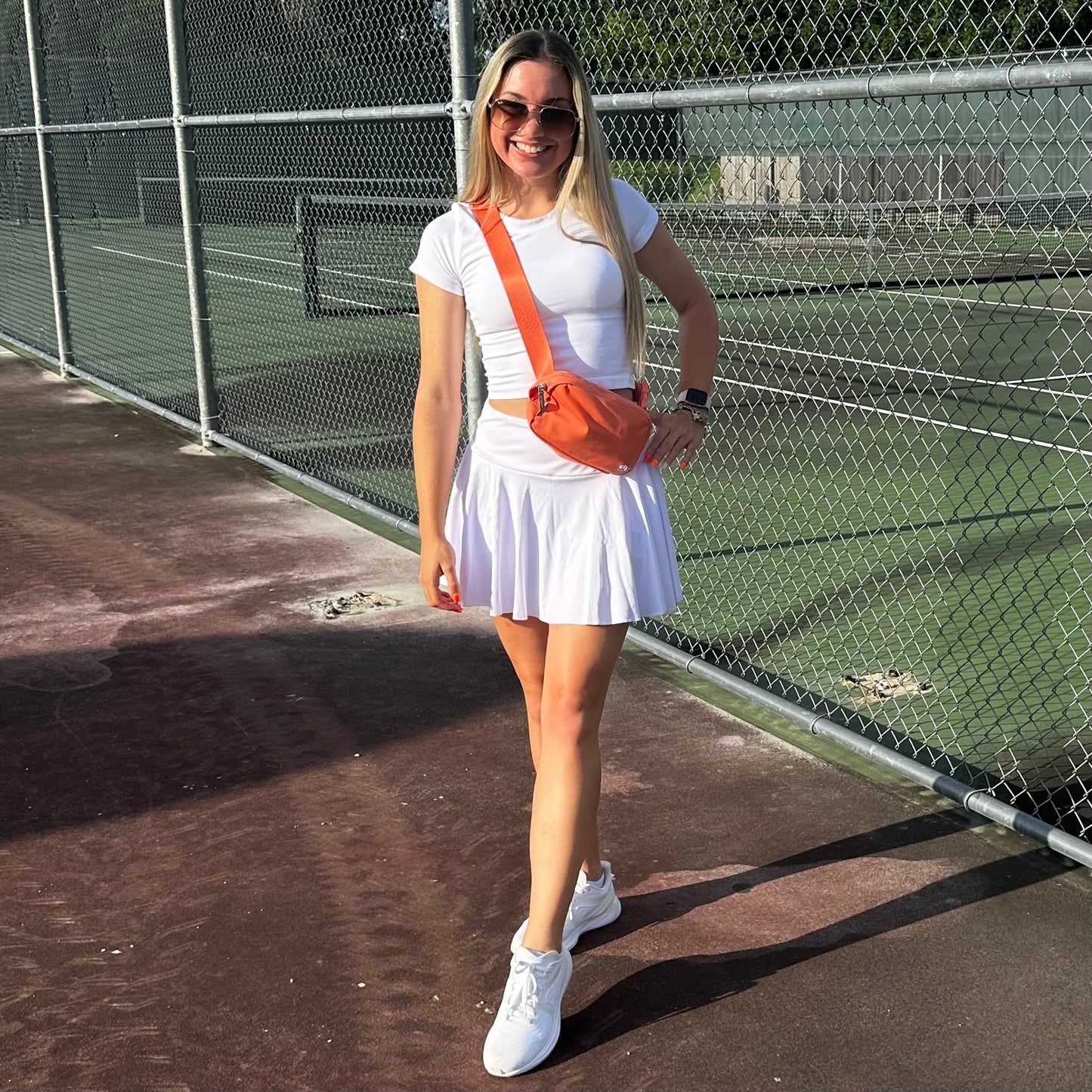 White Athletic Skort