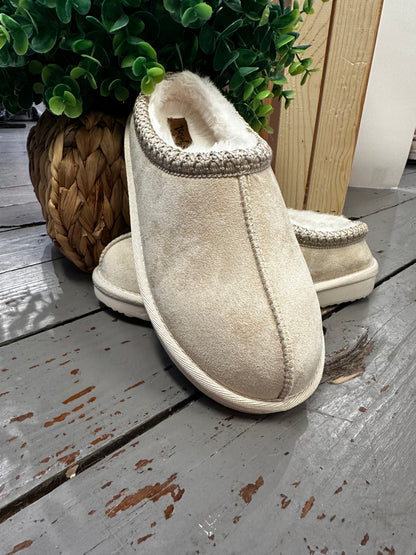 Comfy and Cozy Cream Slippers