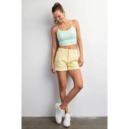 Lemon Cotton Shorts