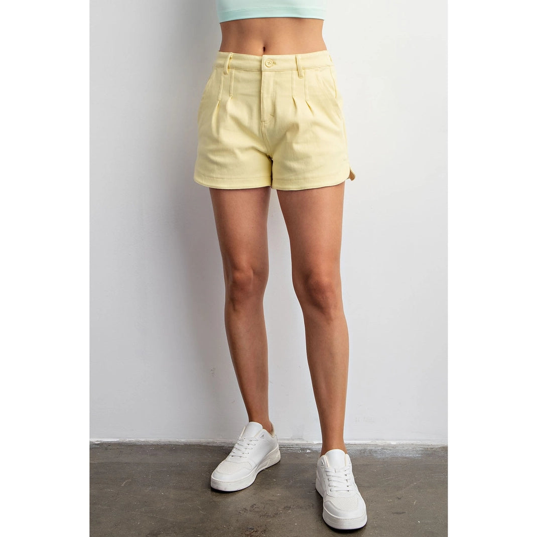 Lemon Cotton Shorts