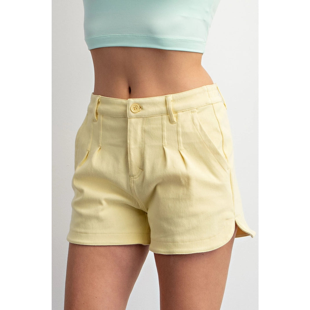 Lemon Cotton Shorts